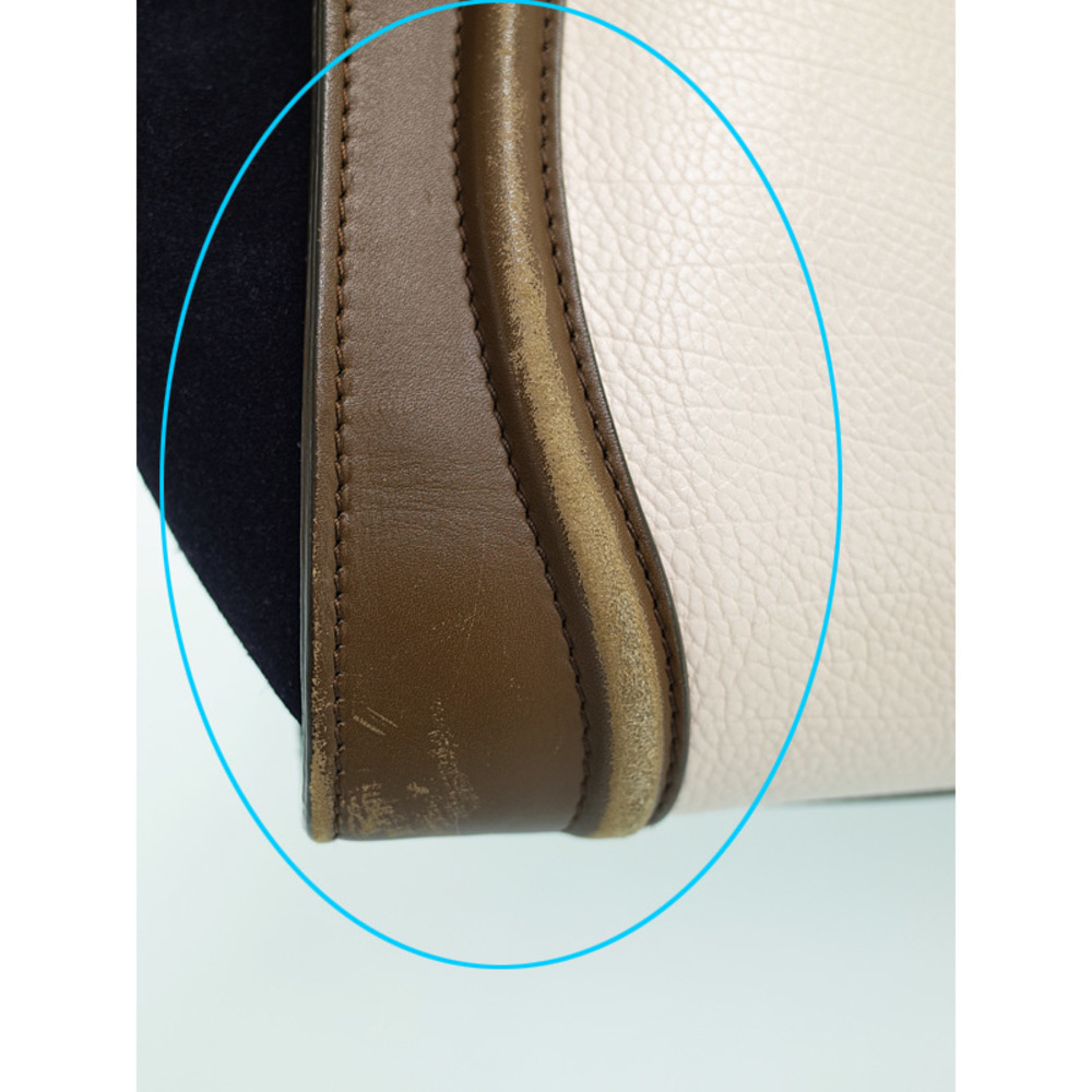 Celine Luggage Mini Shopper Tote Ivory Khaki Navy - Picture 6 of 9